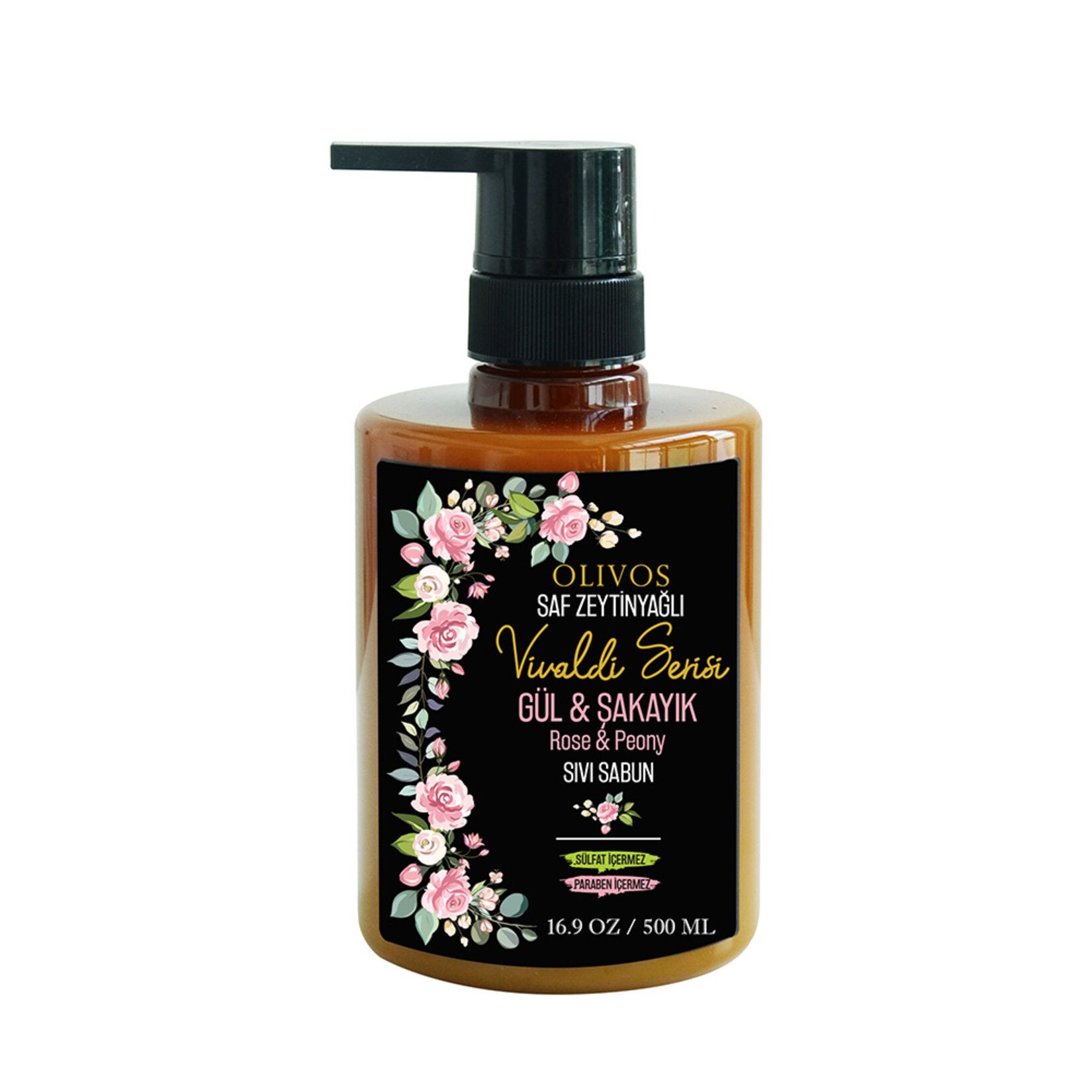 Olivos Pure Olive Oil Vivaldi Series Rose Peony 500ml