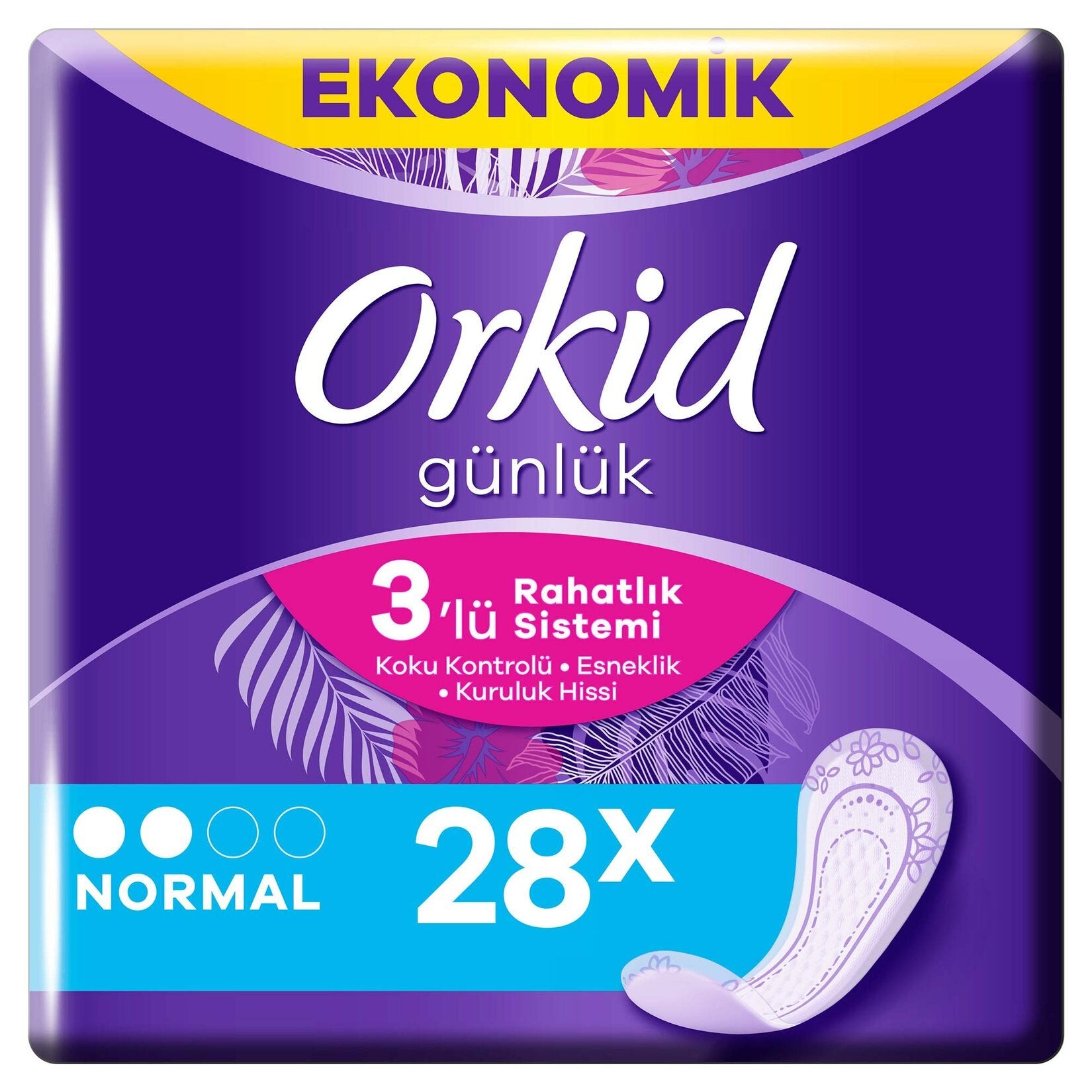 Orkid Günlük Ped Günlük Koruma Ekonomik Paket 28 Ped (Tekli Paketlerde)