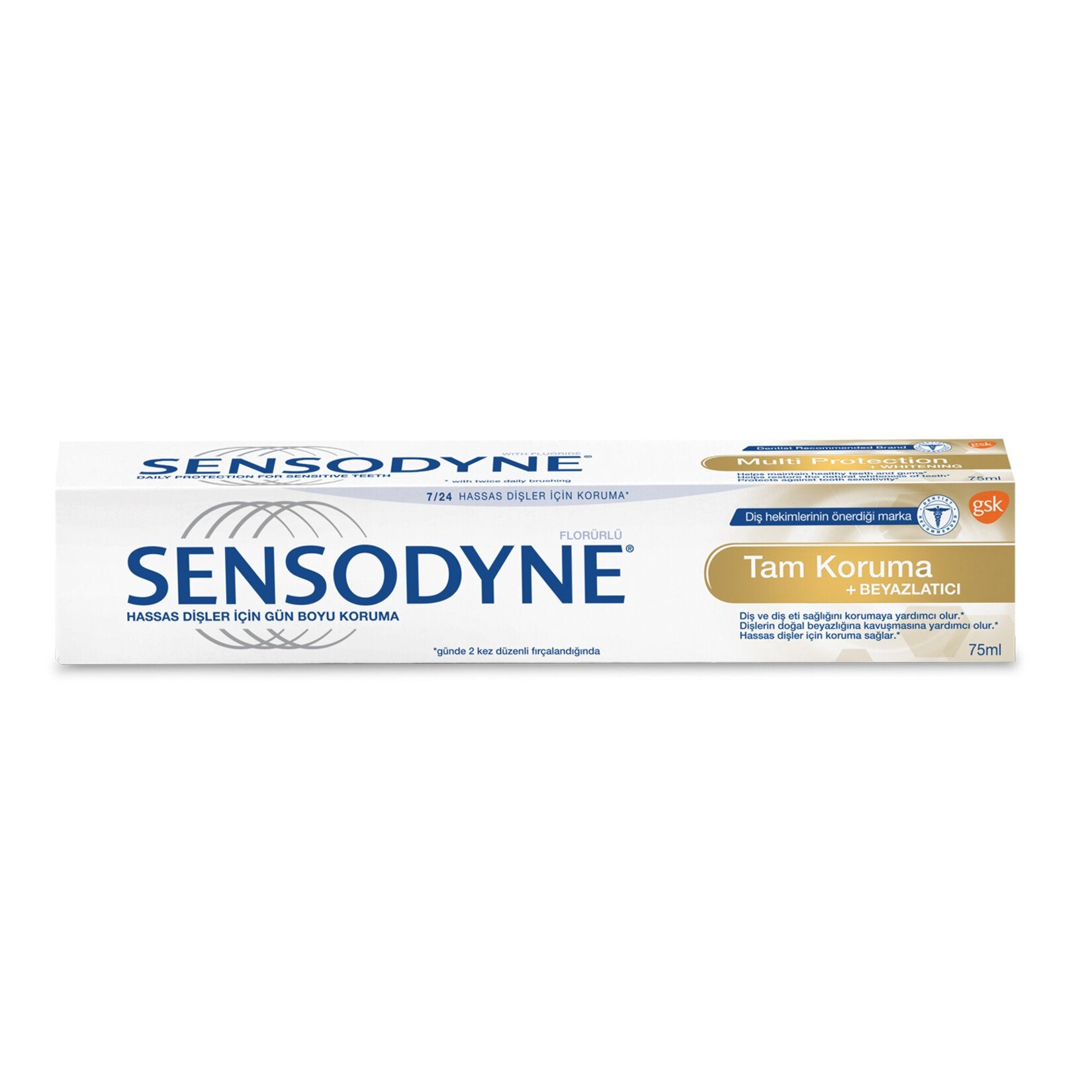 Sensodyne Complete Protection and Whitening Toothpaste 75 Ml