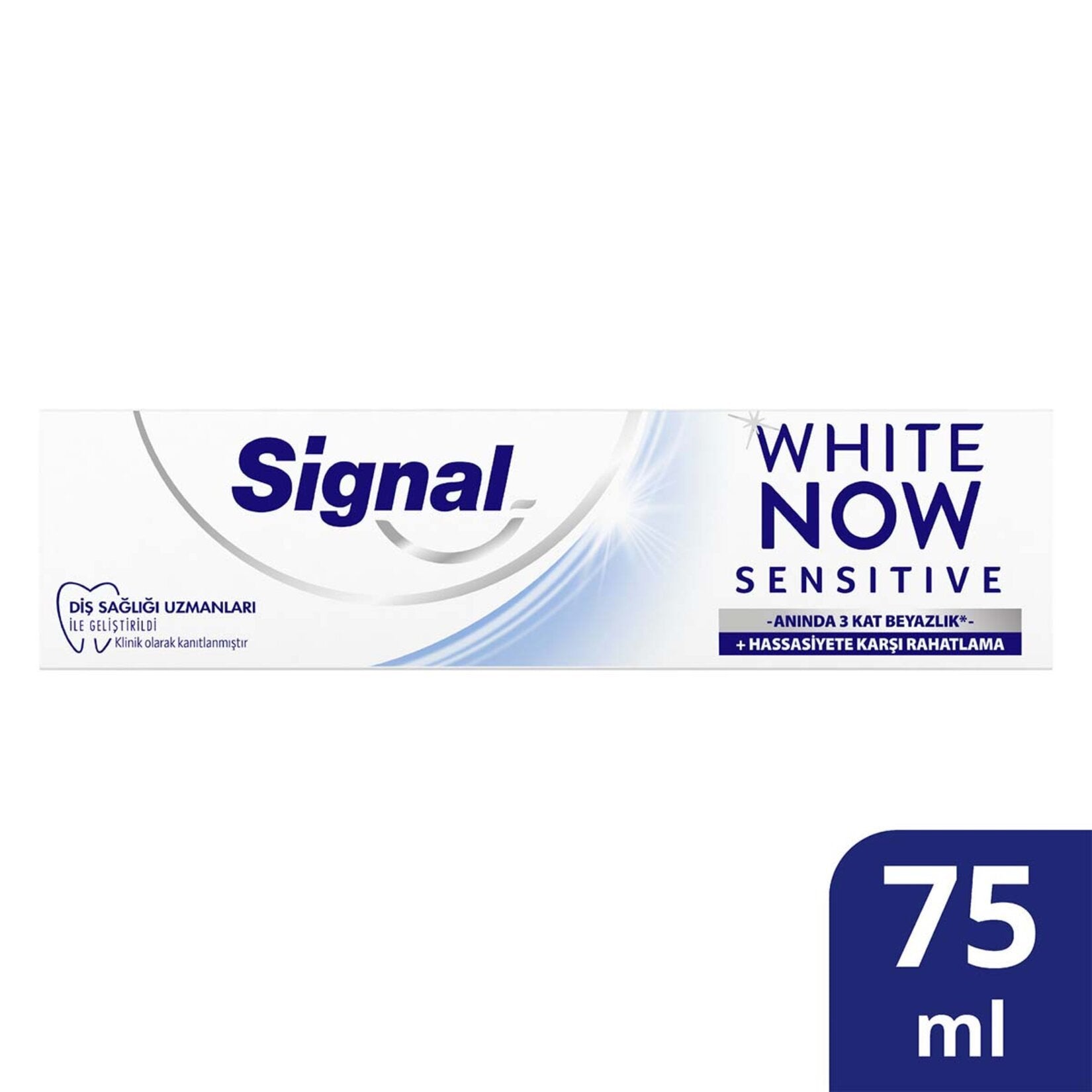 Signal Toothpaste White Now Sensitive Instant 3 Times Whiteness 75 Ml
