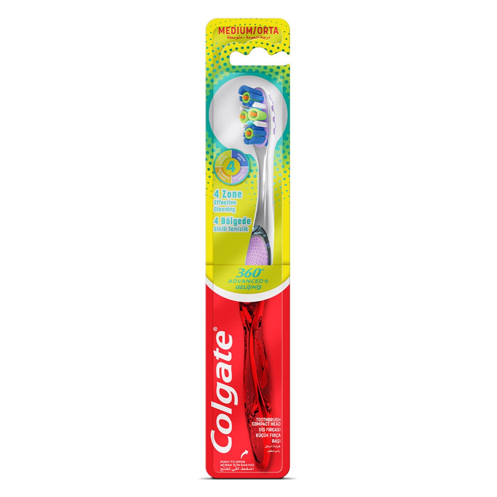 Colgate 360 Advanced 4-Way Protection Medium Toothbrush