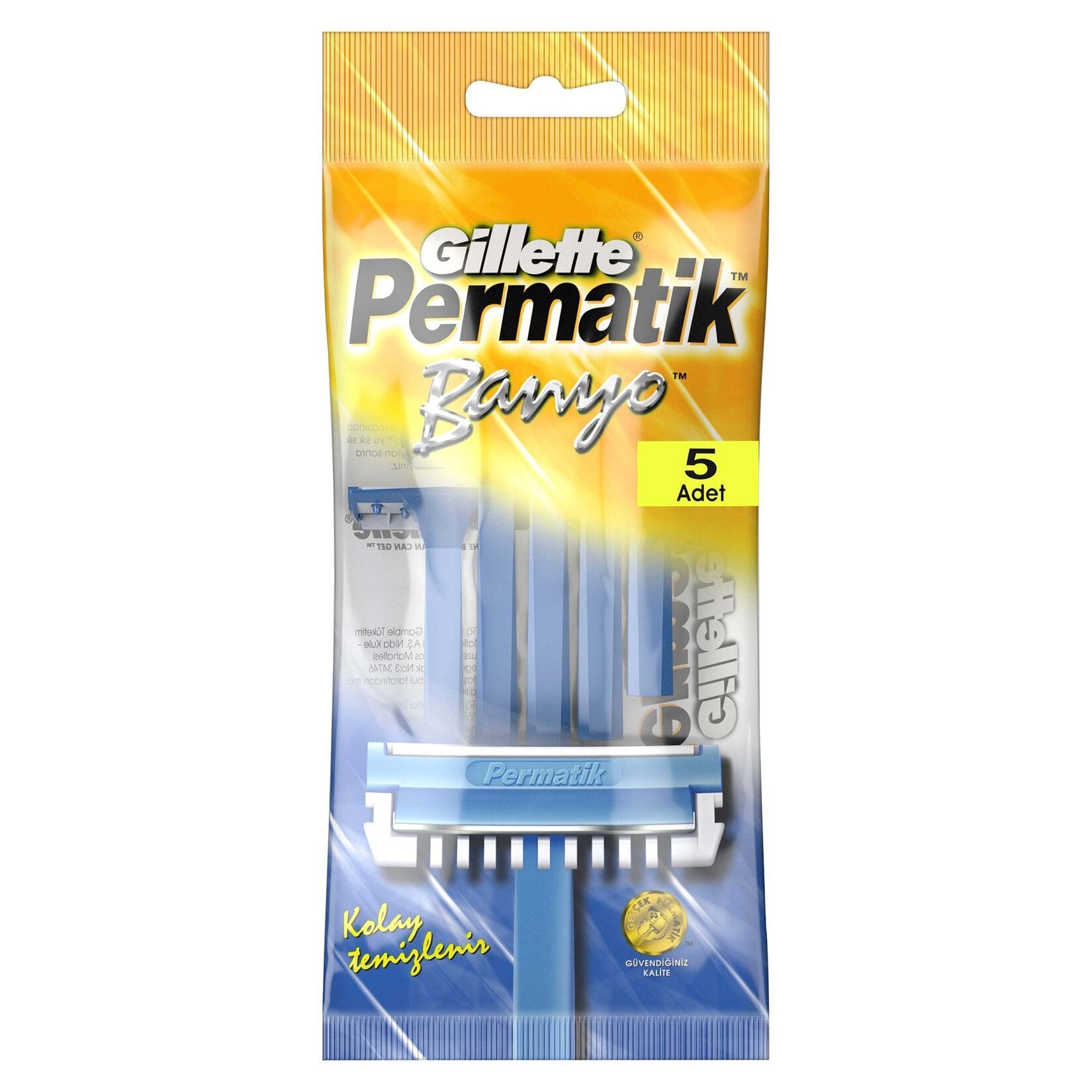 Gillette Permatik Banyo Kullan At Tıraş Bıçağı 5 Adet