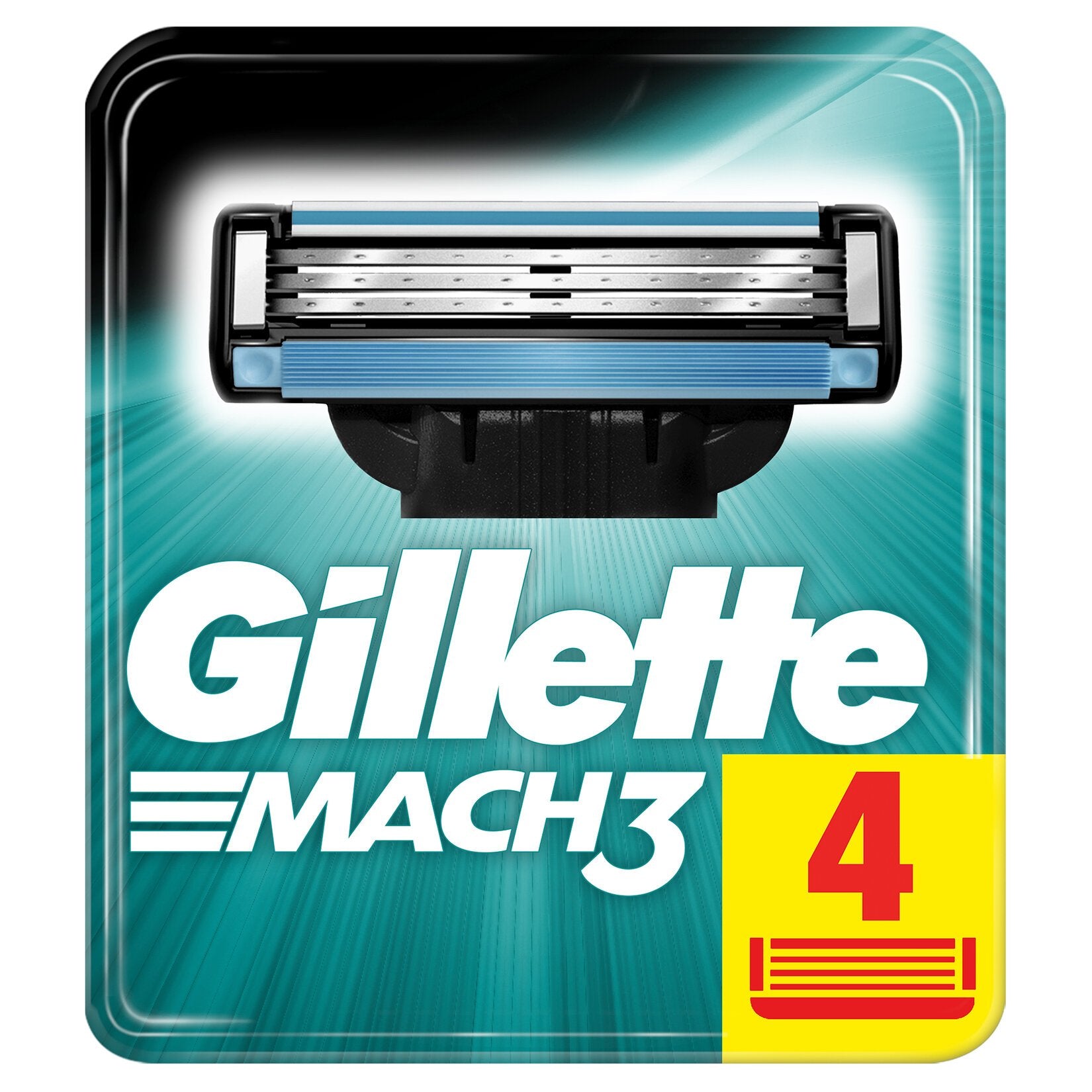 Gillette Mach3 Spare Razor Blades 4 Pieces