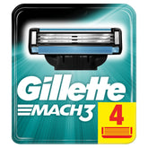 Gillette Mach3 Spare Razor Blades 4 Pieces