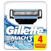 Gillette Mach3 Start Spare Razor Blade 4 Pieces
