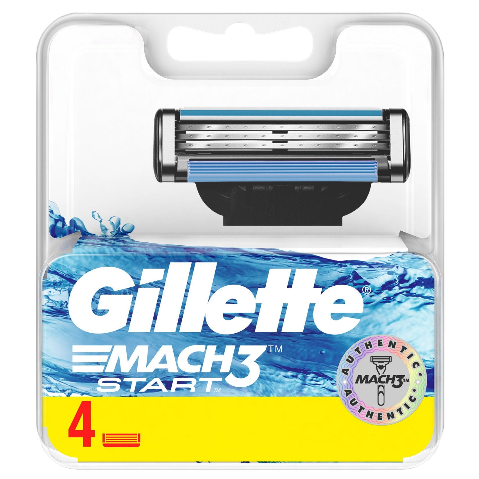 Gillette Mach3 Start Spare Razor Blade 4 Pieces