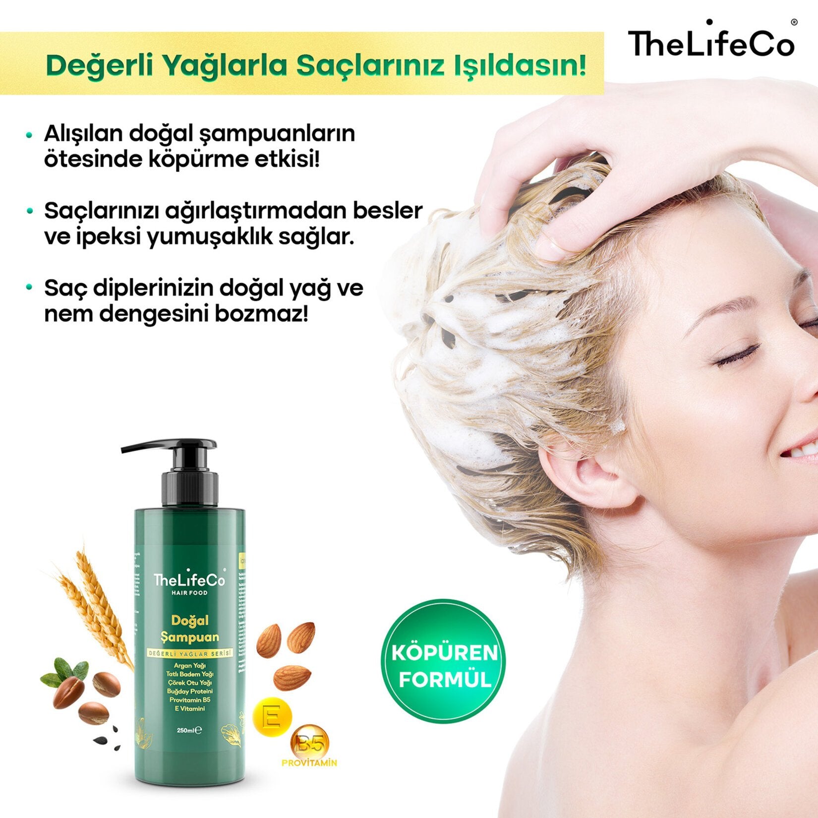 The Lifeco Hairfood Natural Oils Series Shampoo 250Ml