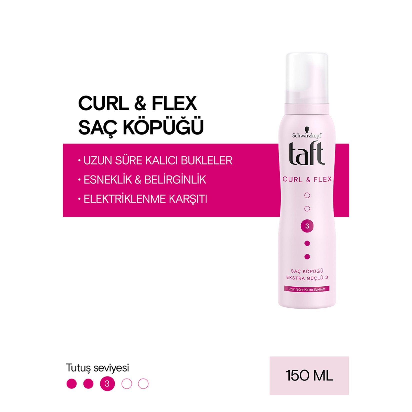 Taft Curl & Flex Foam 150 Ml