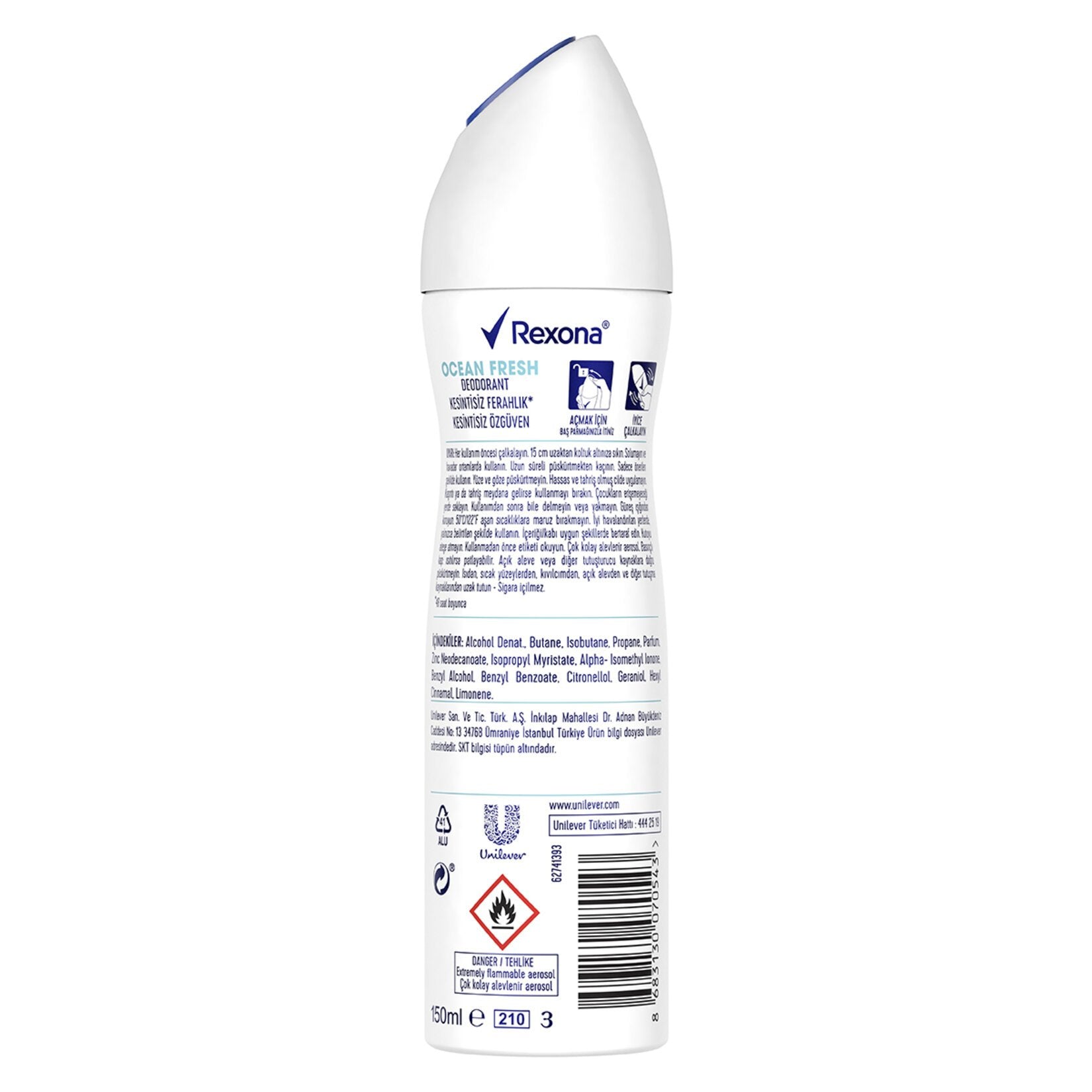 Rexona Ocean Sprey Deodorant 150 Ml