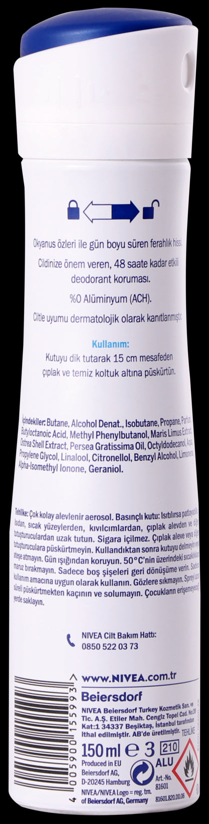 Nivea Fresh Sprey Deodorant 150Ml Kadın