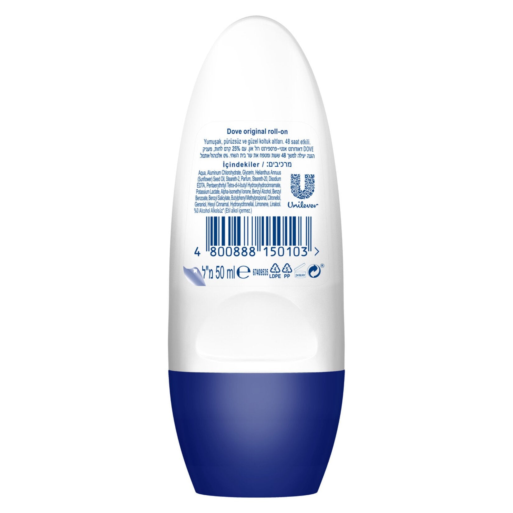 Dove Deodorant Roll On Original 50 Ml