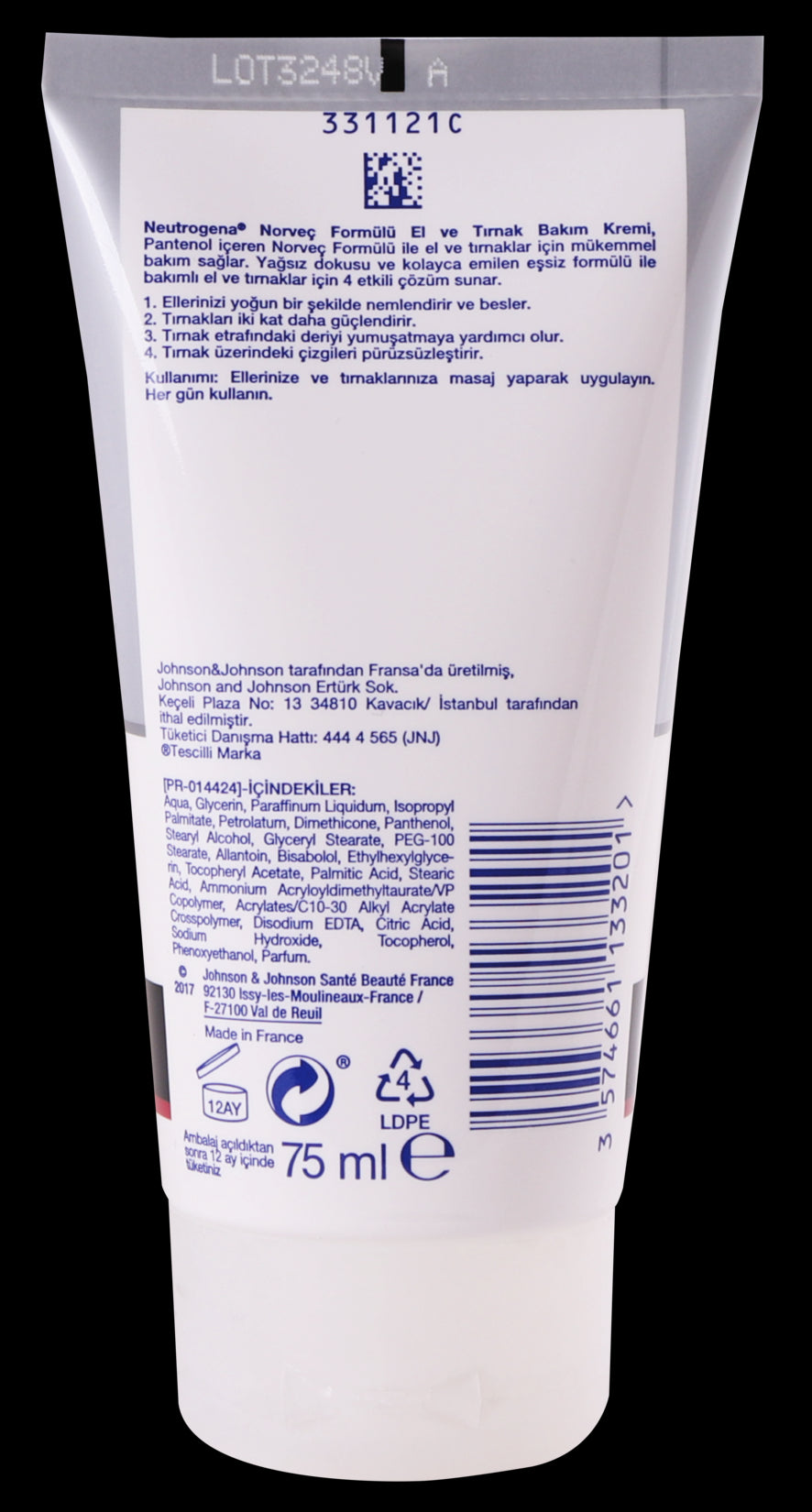 Neutrogena Hand and Nail Care Cream 75 Ml