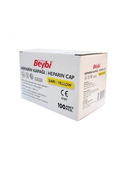 Beybi Heparin Kapaği Sari 1 Kutu=100 Adet Stoper - Güç Takviyesi