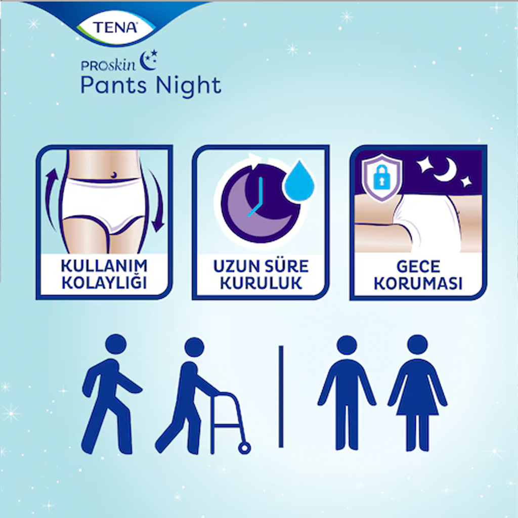 Tena Pants Night Super Large Panty Diaper 30L 79367302