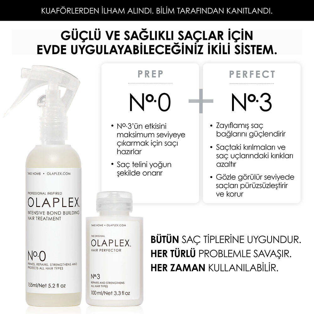 Olaplex N°0 Intensive Bond Building Hasarlı Saçlar İçin 155ML Yoğun Saç Bakım Spreyi