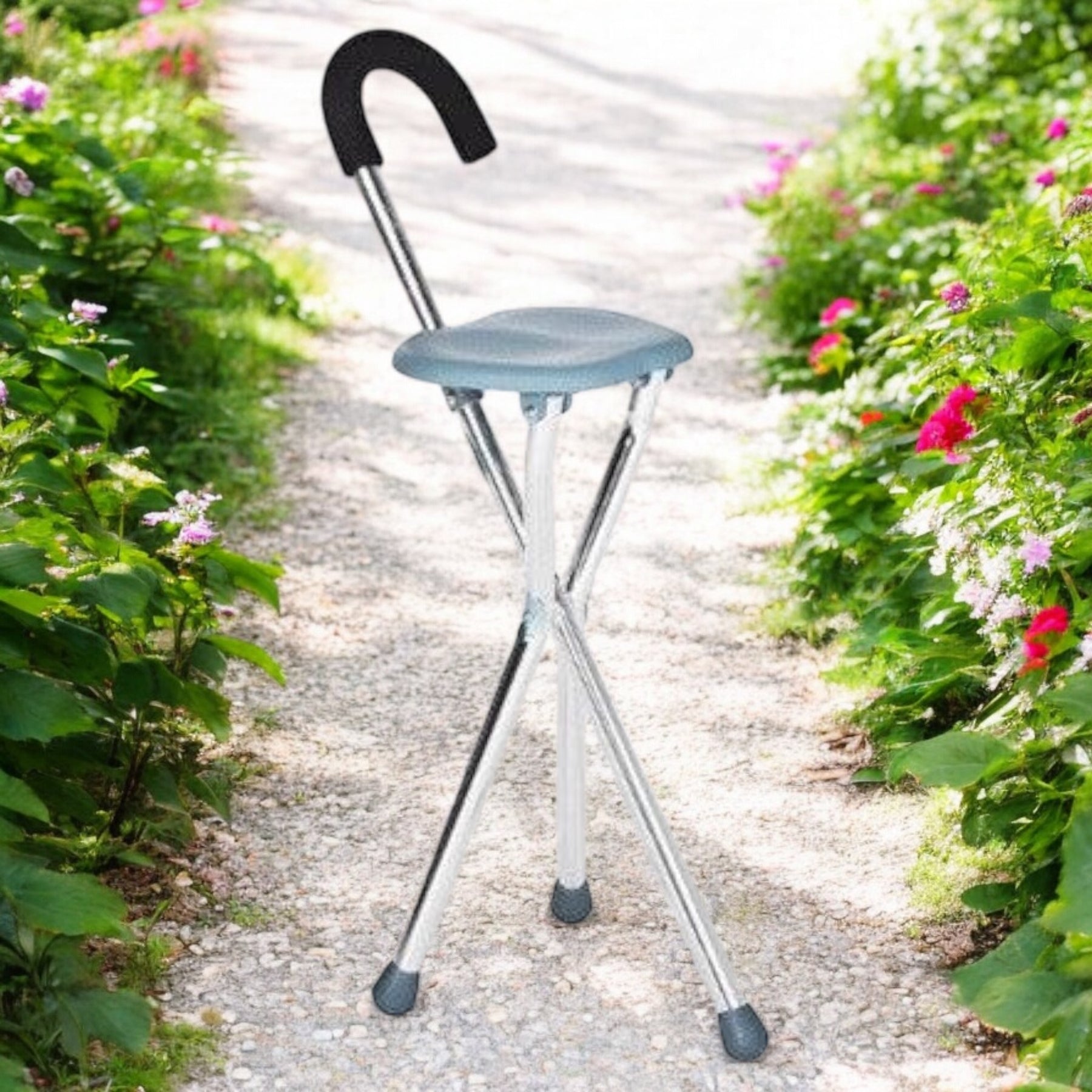 KY911L A Pulse 3-Legged Stool Walking Stick