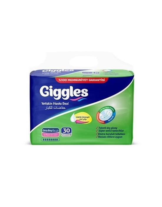 Giggles Hasta Alt Bezi Orta Boy 30Lu Bel Bantli Medium - Güç Takviyesi