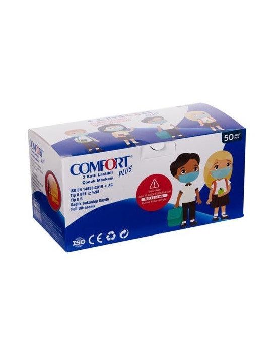 Comfort Plus 3 Kat Cerrahi Çocuk Maskesi Meltblown - Güç Takviyesi