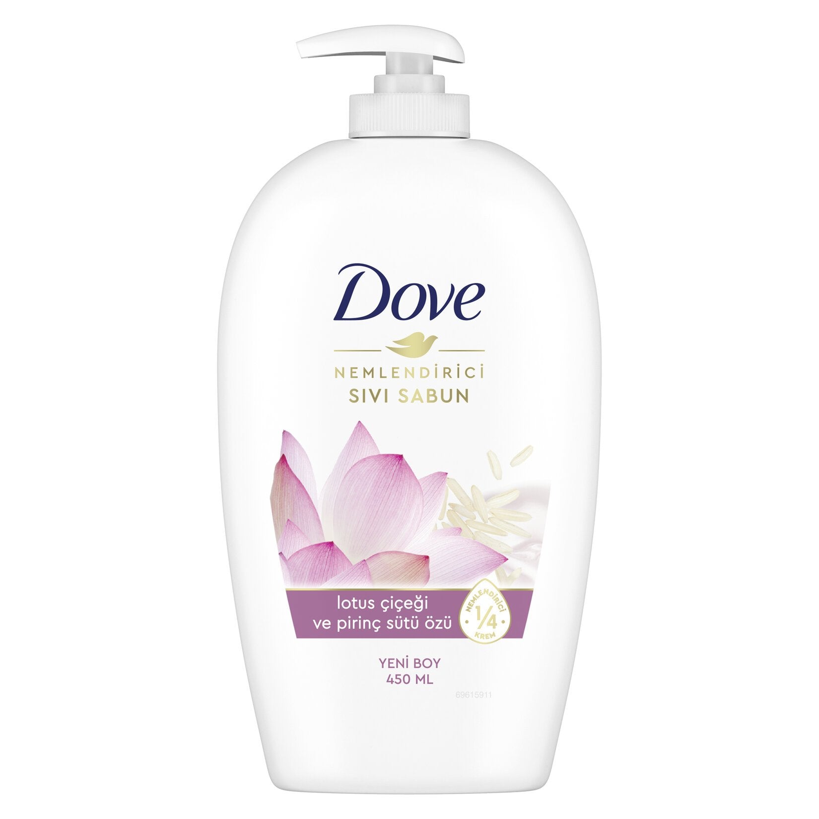 Dove Lotus Çiçeği ve Pirinç Özü Sıvı Sabun 450 Ml