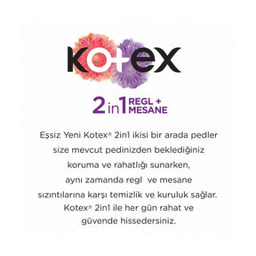 Kotex 2In1 Daily Pad 22 pcs