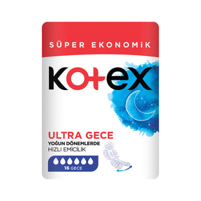 Kotex Ultra Süper Ekonomik Paket Gece 16'lı