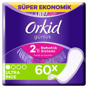 Orkid Yaprak Günlük Ped Normal Süper Ekonomik Paket 60 Ped