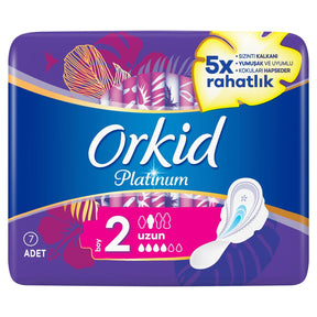 Orkid Platinum Hijyenik Ped Uzun Tekli 7'li