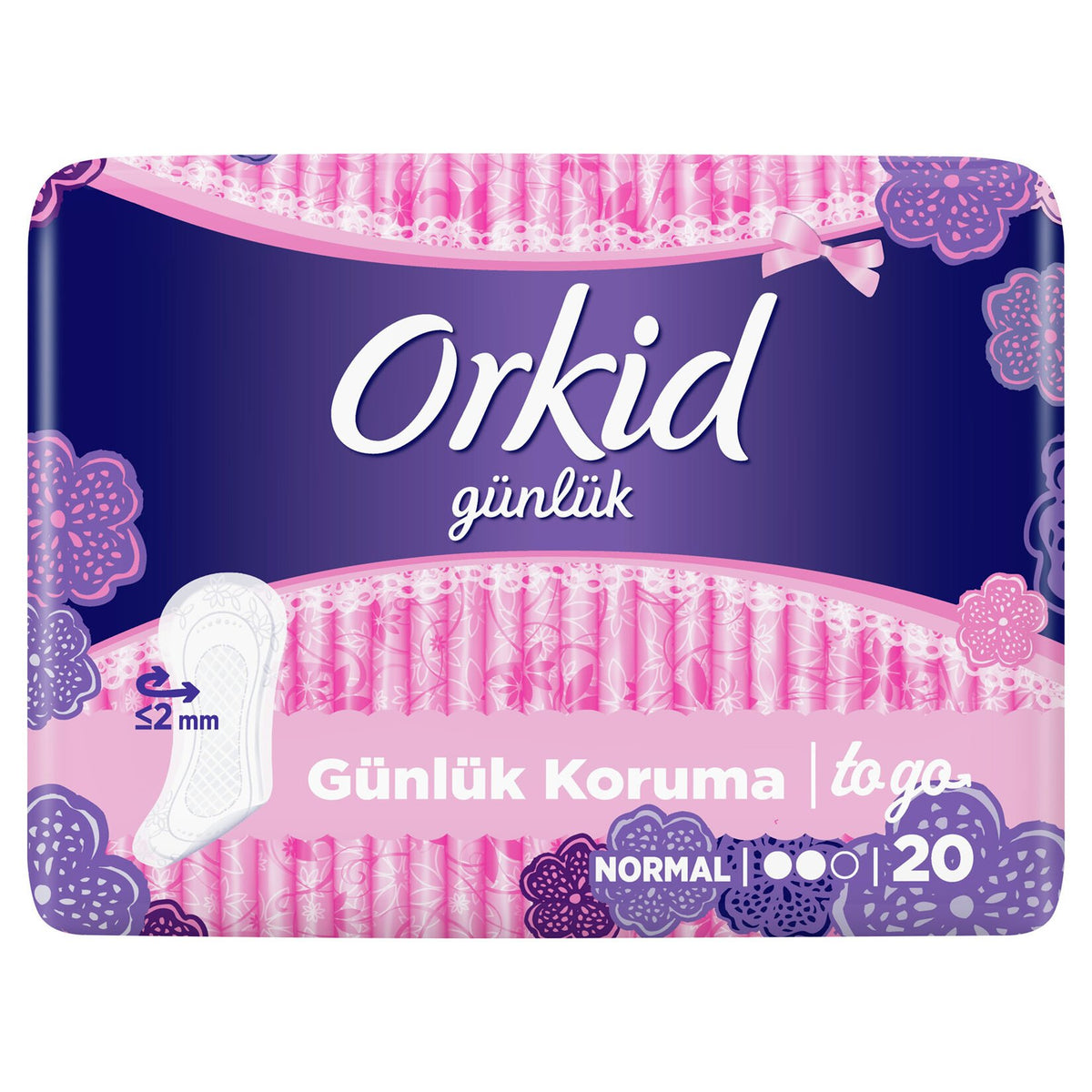 Orkid Daily Pad Normal Portable 20 Pack Bag