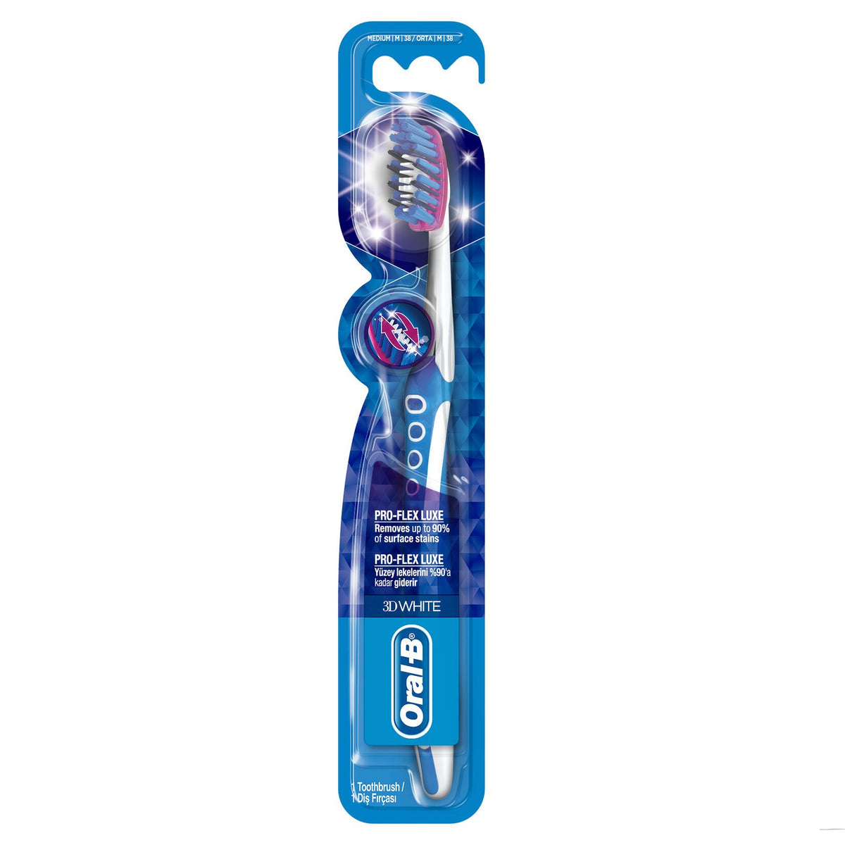 Oral-B Diş Fırçası Pro-Flex 3 Boyutlu Beyazlık Luxe 40 Orta