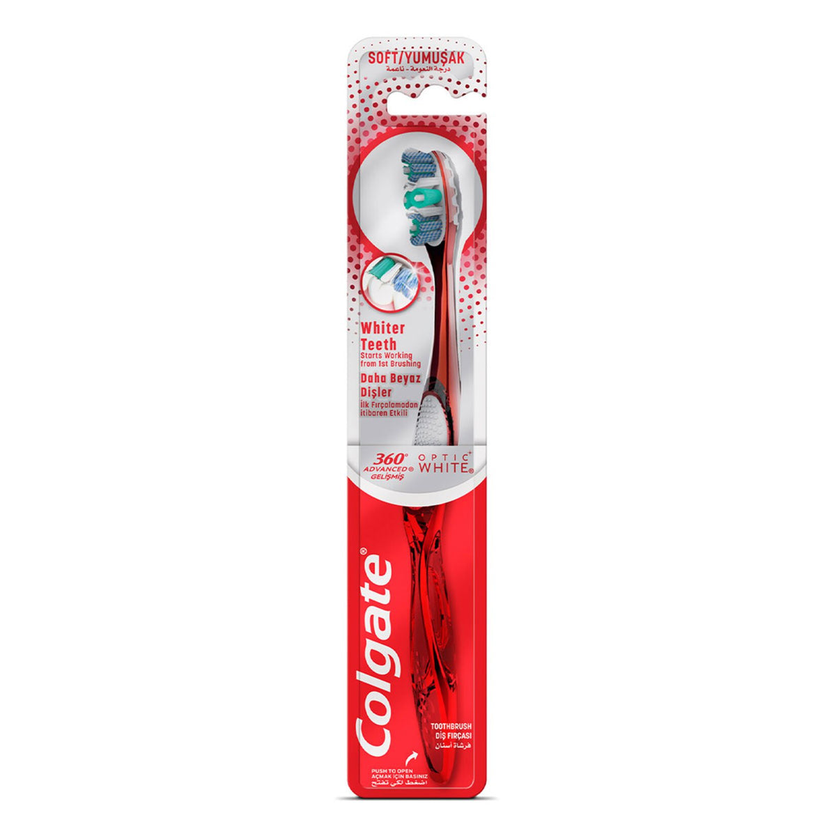 Colgate 360 Gelişmiş Optik Beyaz Yumuşak Diş Fırçası