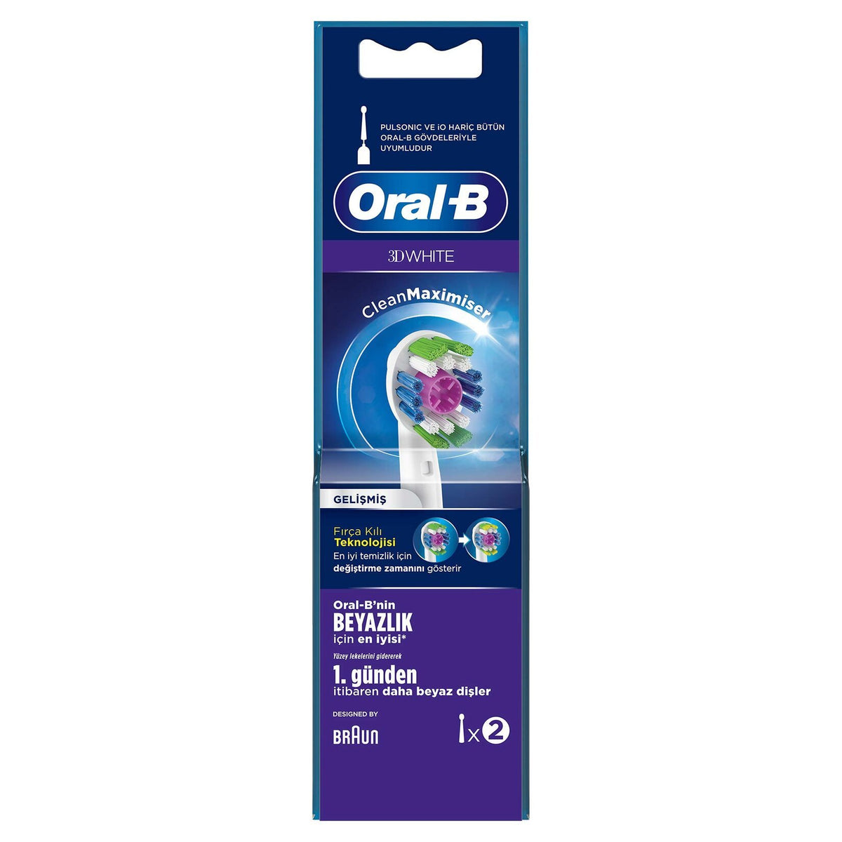 Oral-B Yedek Başlık 3DW 2'li