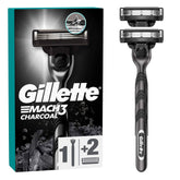 Gillette Mach3 Charcoal Kömür Etkili Makine + Yedek Tıraş Bıçağı