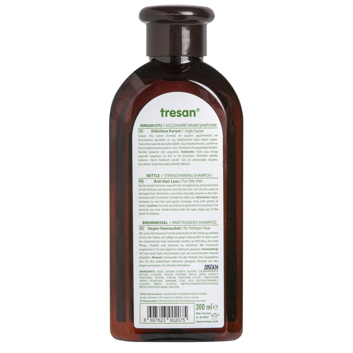 Tresan Yağlı Saçlar İçin Isırgan Otu Şampuan 300 Ml