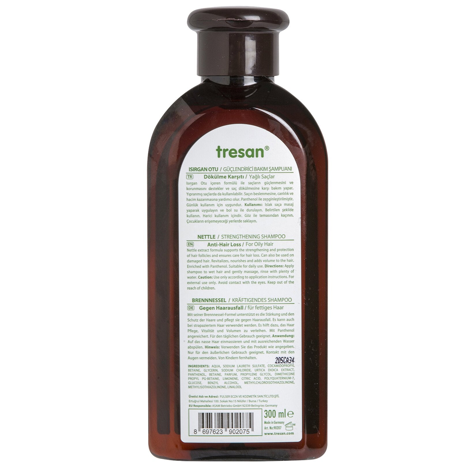 Tresan Yağlı Saçlar İçin Isırgan Otu Şampuan 300 Ml
