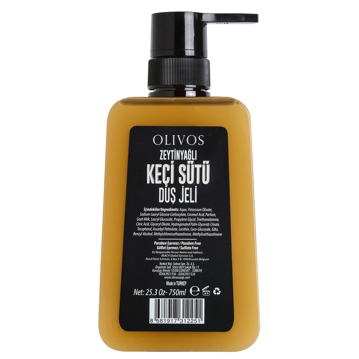 Olivos Zeytinyağlı Keçi Sütü Duş Jeli 750 Ml