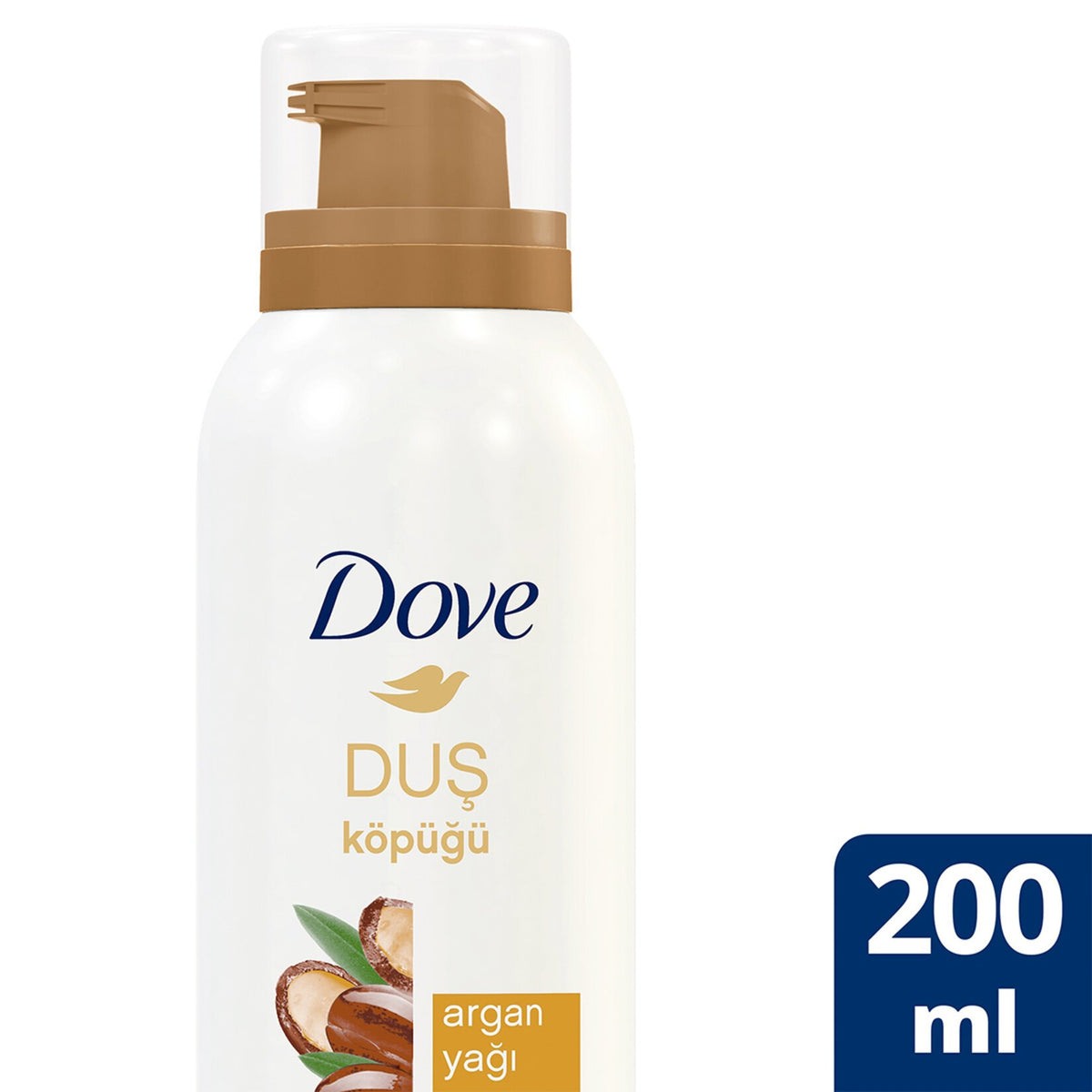 Dove Köpük Duş Jeli Argan Yağı 10 Kat Daha Yoğun Köpüğe Sahip Kremsi Formül 200 ml