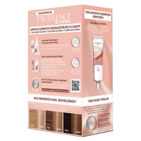 L'Oréal Paris Excellence Creme Nude Colors Hair Dye – 8U Nude Dark Blonde