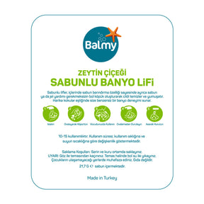 Balmy Zeytin Çiçeği Sabunlu Banyo Lifi