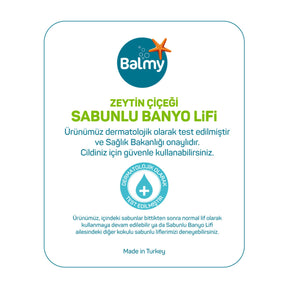 Balmy Zeytin Çiçeği Sabunlu Banyo Lifi