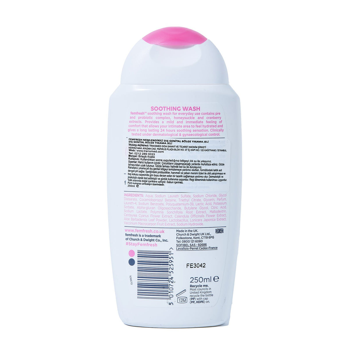 Femfresh Moisturizing External Genital Area Washing Gel 250 Ml