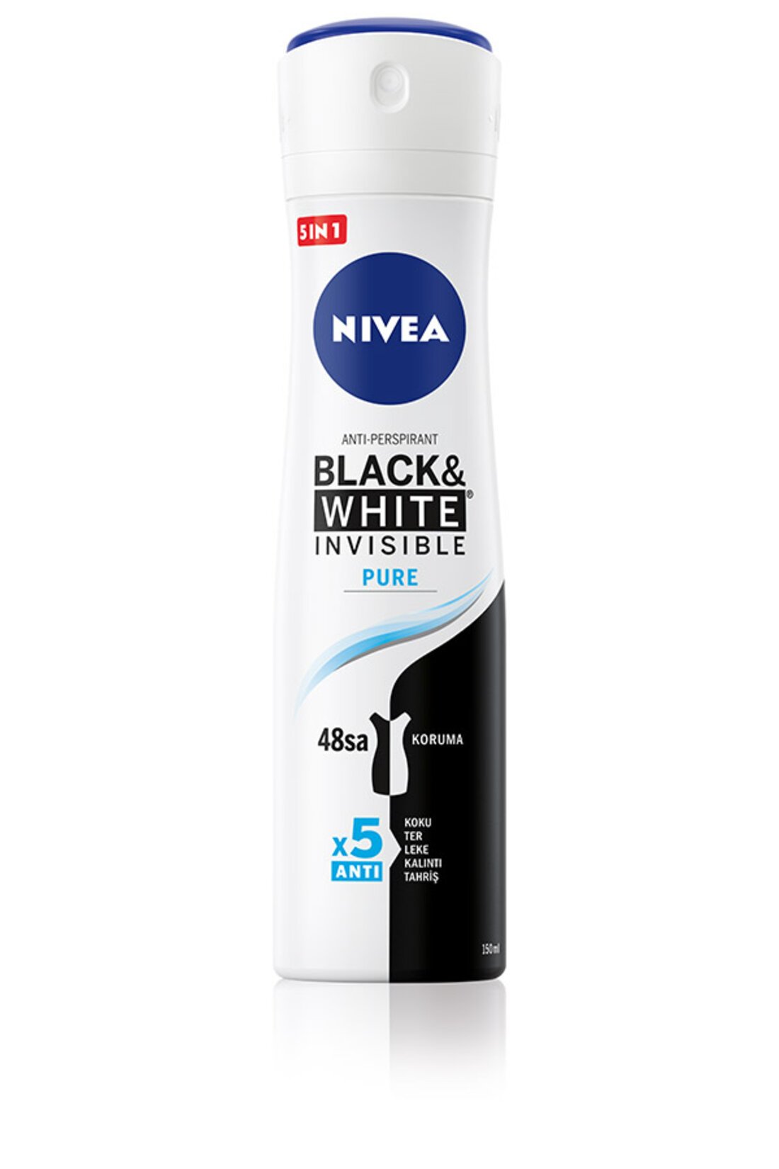 Nivea Invisible Black And White Pure Deodorant Sprey Kadın 150 Ml