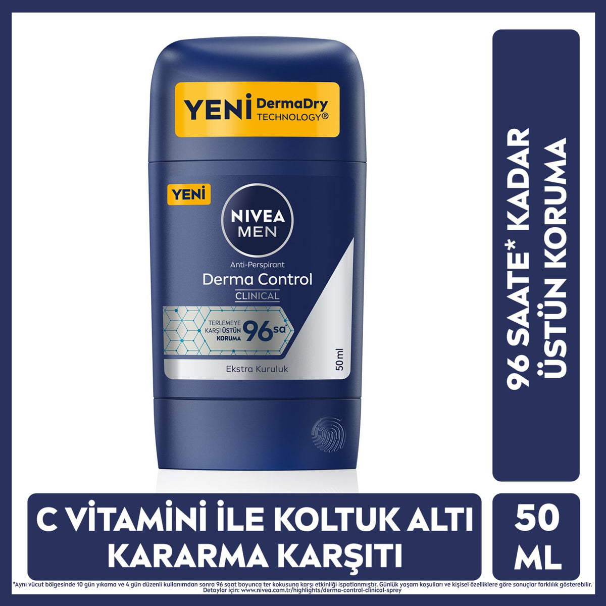 NIVEA MEN Stick Deodorant Derma Control Clinical 50 ml