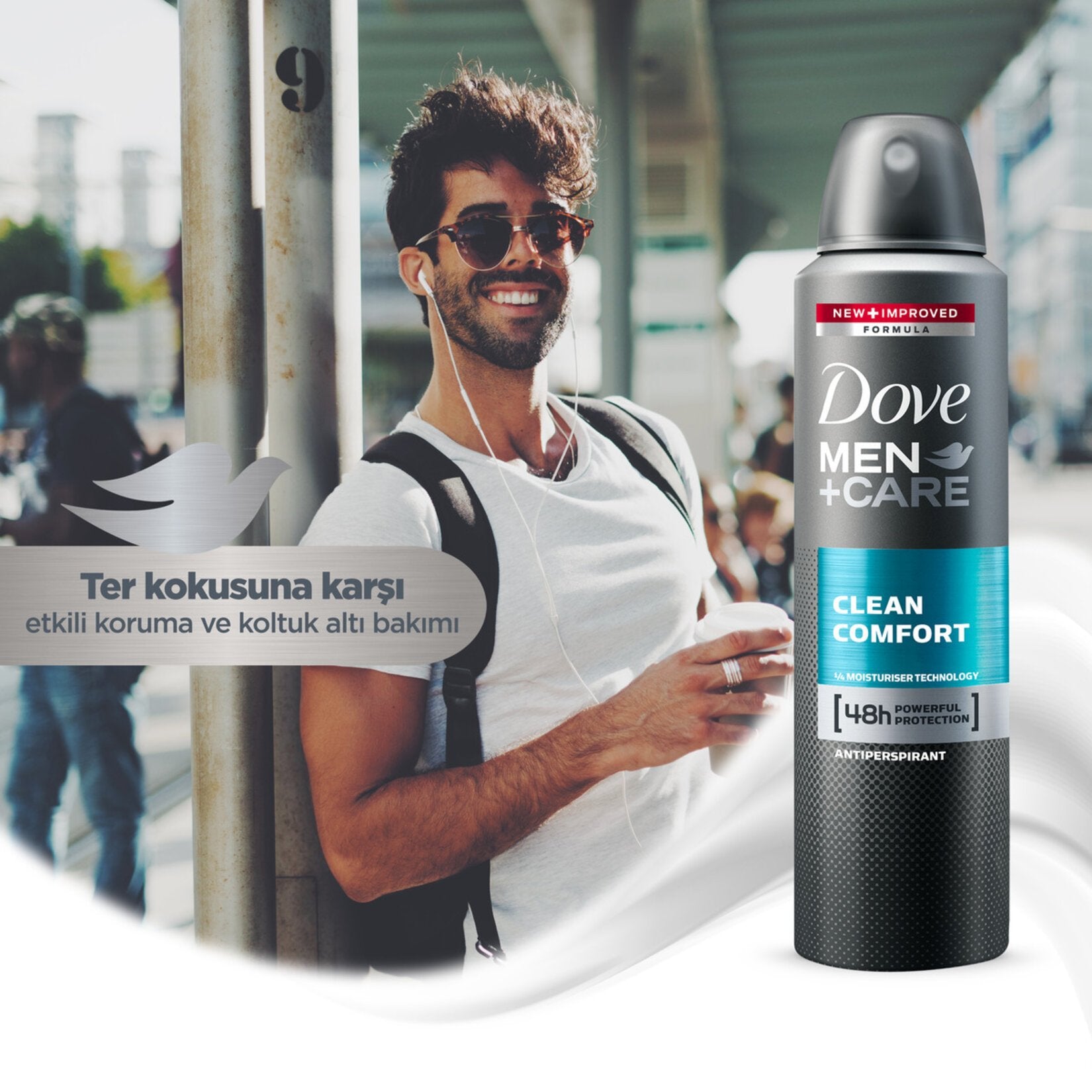 Dove Men Deodorant Sprey Clean Comfort 150 Ml