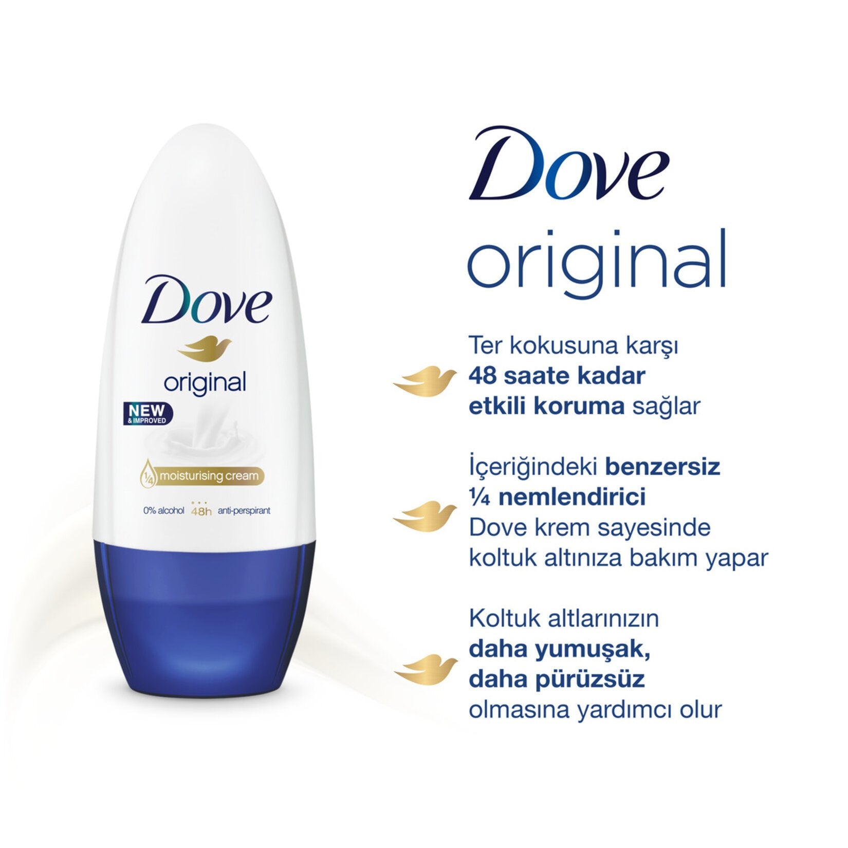 Dove Deodorant Roll On Original  50 Ml