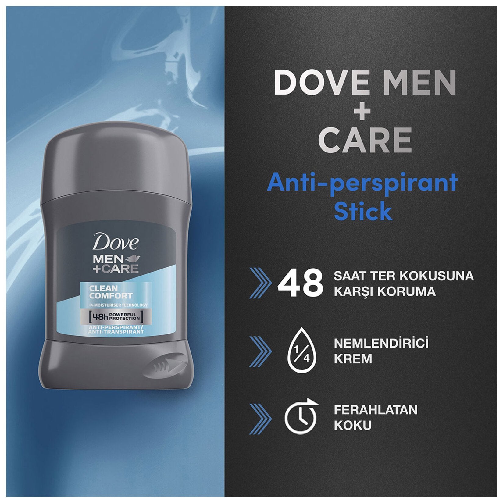 Dove Men Clean Comfort Stick 50Ml