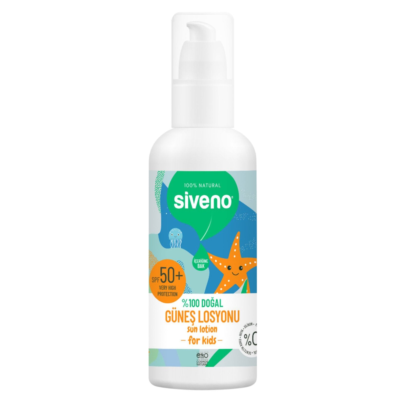 Siveno %100 Doğal Çocuklar İçin Güneş Losyonu 100ml