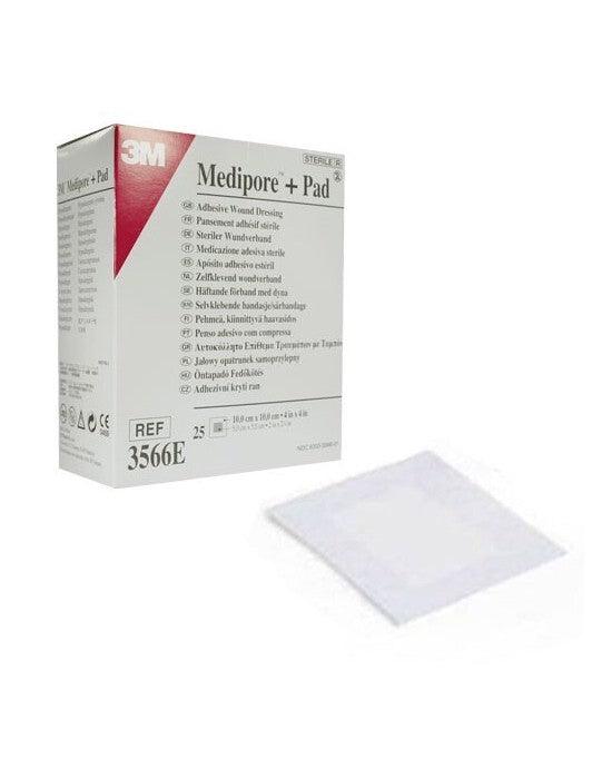 3M 3566E Medipore+Pad Pansuman Örtüsü 10Cmx10Cm - Güç Takviyesi