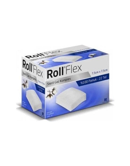 Roll Flex Steril 7.5Cm X7.5Cm Gaz Kompres 100 Adet 131407 - Güç Takviyesi