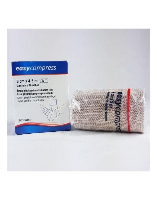 Easycompress 8 Cm X 4,5 M Kompresyon Bandaji - Güç Takviyesi