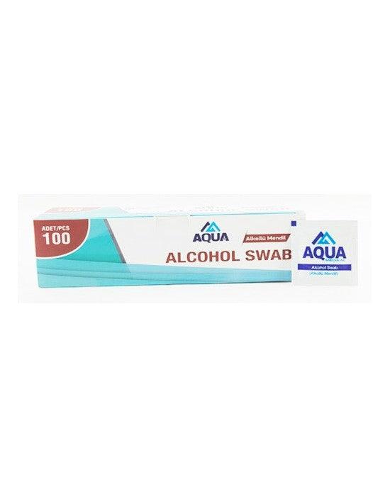 Aqua Alkol Swab 100Lü Enjeksiyon Öncesi Swap - Güç Takviyesi